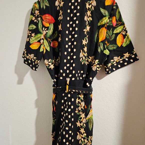 NWT Sezane x Farm Rio Elise Jumpsuit. Paraiso De Cacau Print - Picture 7 of 14